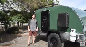 colorado teardrop trailer, forest green summit