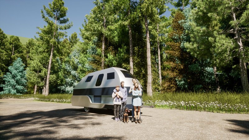 Golden 17' Model in Camp Mode